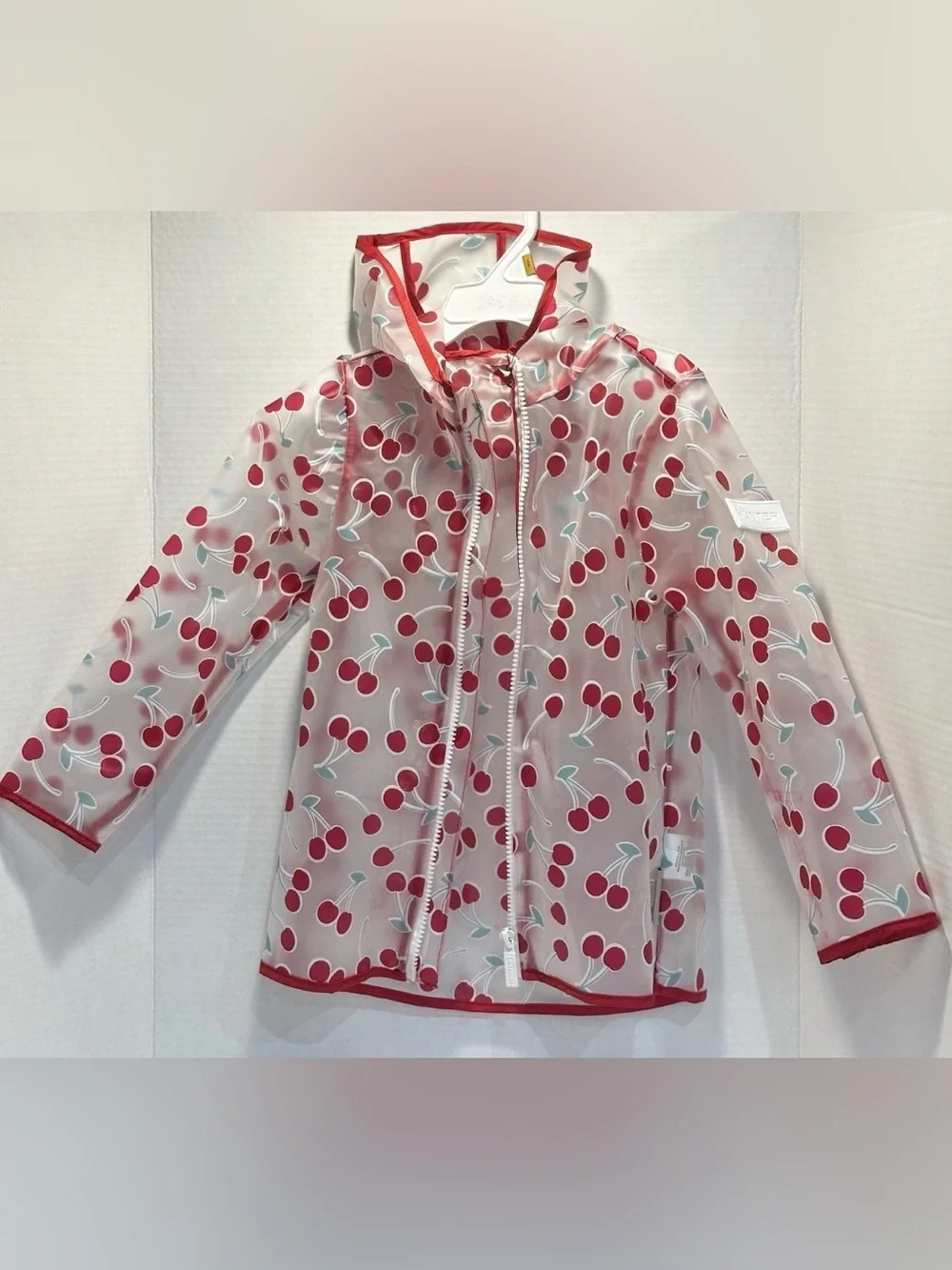 Hunter Kids Clear Cherry Raincoat Jacket Red/White 3 Piece Set - Size 3T
